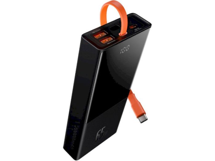 Baseus Elf Digital Display 65W 20000 mAh Black (PPJL000001)