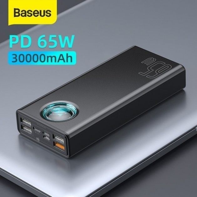 Baseus PowerBank 30000 mah 65W Delivery/Quick Charge 3.0 Black
