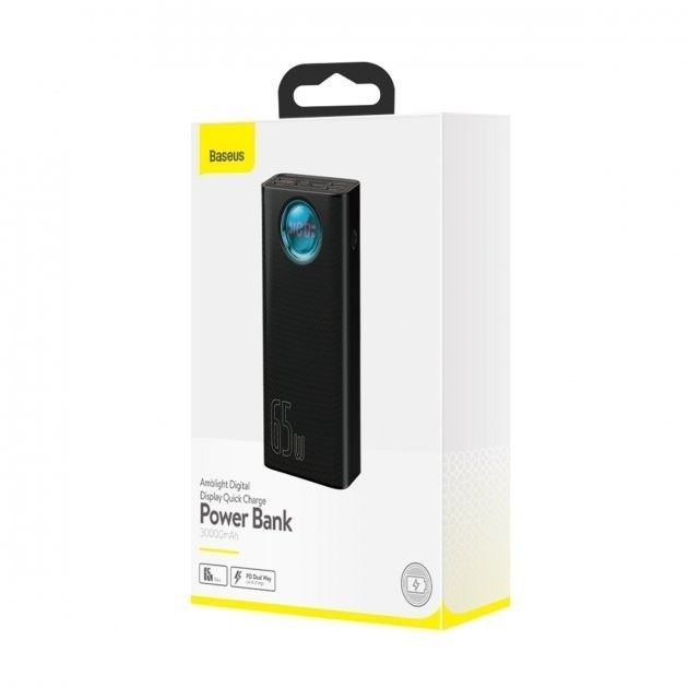Baseus PowerBank 30000 mah 65W Delivery/Quick Charge 3.0 Black