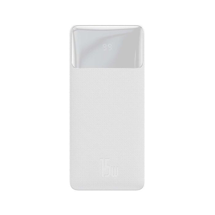 Baseus Bipow 20000 mAh, 15W, USB-C/3A, 2*USB-A/3A(max.), white (PPDML-J02)