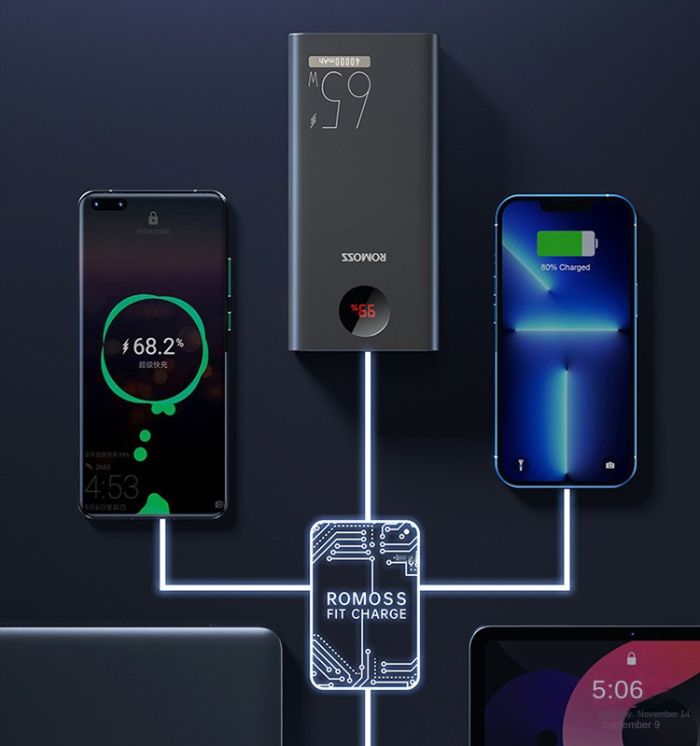 Romoss 65W 40000 mAh QC 3.0 PD PEA40 Pro Black