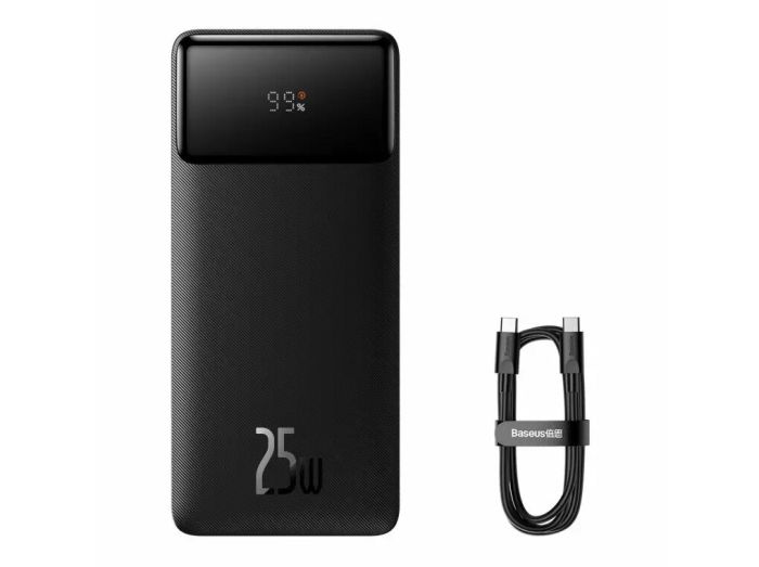 Baseus  25W / 20000 mAh / USB QC3.0 / Type-C PD (PPBD25K) Baseus черный