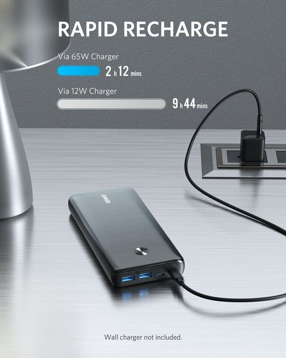 Anker PowerCore III Elite 25600 mAh 87W Black (A1291H11)