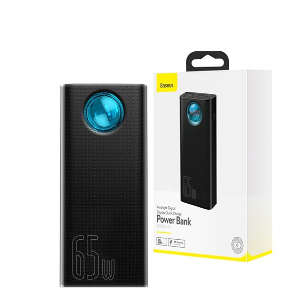 Baseus 65W 30000 mAh PPLG-A01 Black з підтримкою зарядки ноутбука