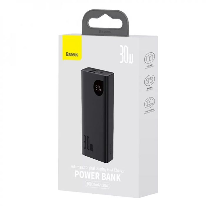 Baseus Adaman2 Metal Digital Display 30W (QC3.0 PD3.0) 10000 mAh для роутера Black PPAD04101