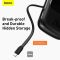 Baseus Qpow Pro + кабель USB to Type-C, 0.3 метра (3A, 20000 mAh, 22.5Вт, Type-C/USB-A/Lightning, QC 3.0) - Чорний