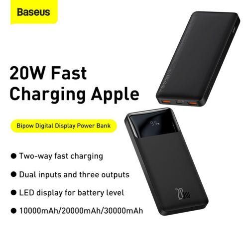 Baseus 10000 mAh 20 W USB + USB C