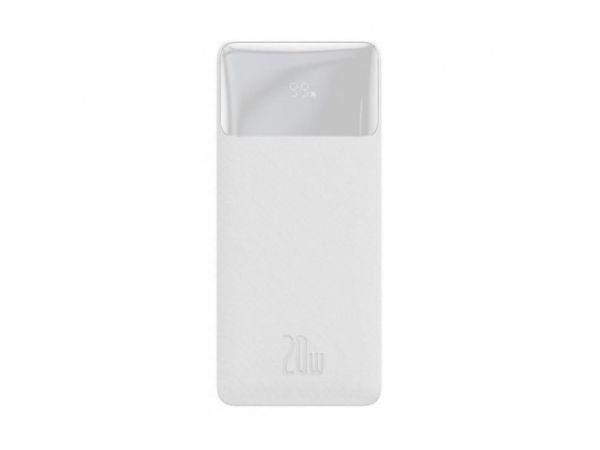 Зовнішній аккумулятор (Power Bank) BASEUS Bipow Digital Display 30000mAh 20W White (PPDML-N02)