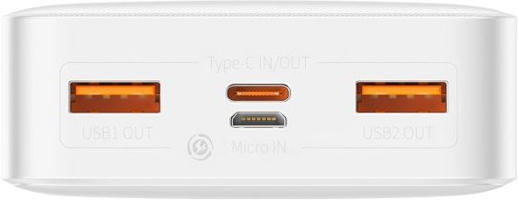 Baseus PowerBank Bipow Digital Display 20000 mAh 20W White (PPDML-M02)