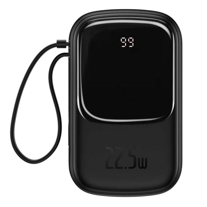 Baseus 20000 mAh з USB-C Cable Q Pow Display 22.5W Black (PPQD-I01)
