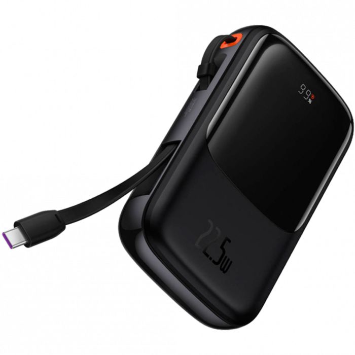 Baseus 20000 mAh з USB-C Cable Q Pow Display 22.5W Black (PPQD-I01)