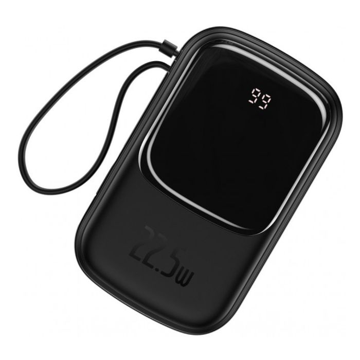 Baseus 20000 mAh з USB-C Cable Q Pow Display 22.5W Black (PPQD-I01)