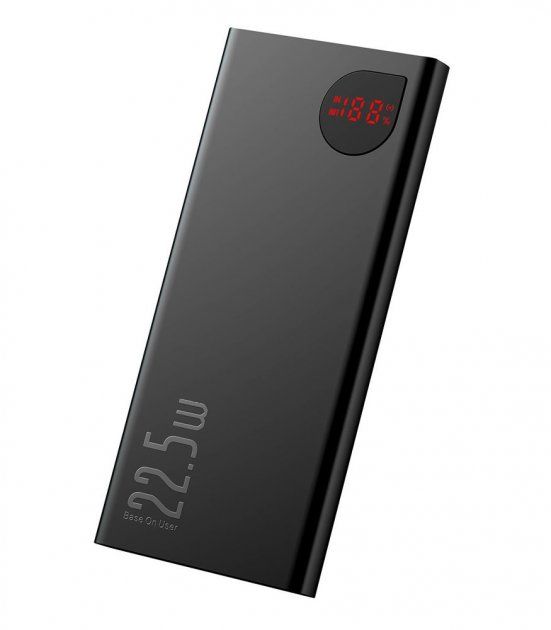 Baseus Adaman Metal Digital Display quick charge 10000 mAh 22.5W Black