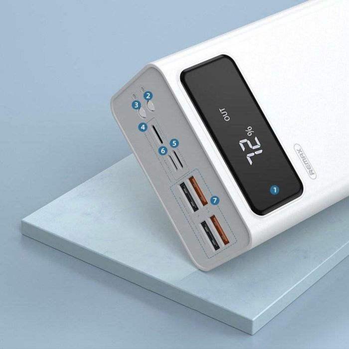 REMAX Mengine Series 30000 mAh 4USB потужний з ліхтариком