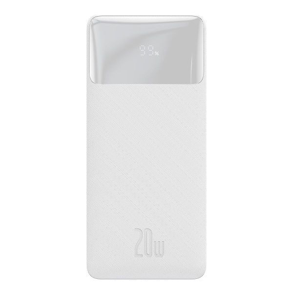 Baseus Bipow Digital Display (Overseas Edition) 30000 mAh 20W (QC3.0 PD) (PPBD050402) White