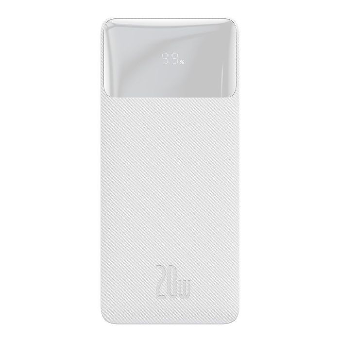 Baseus Bipow Digital Display (Overseas Edition) 30000 mAh 20W (QC3.0 PD) (PPBD050402) White