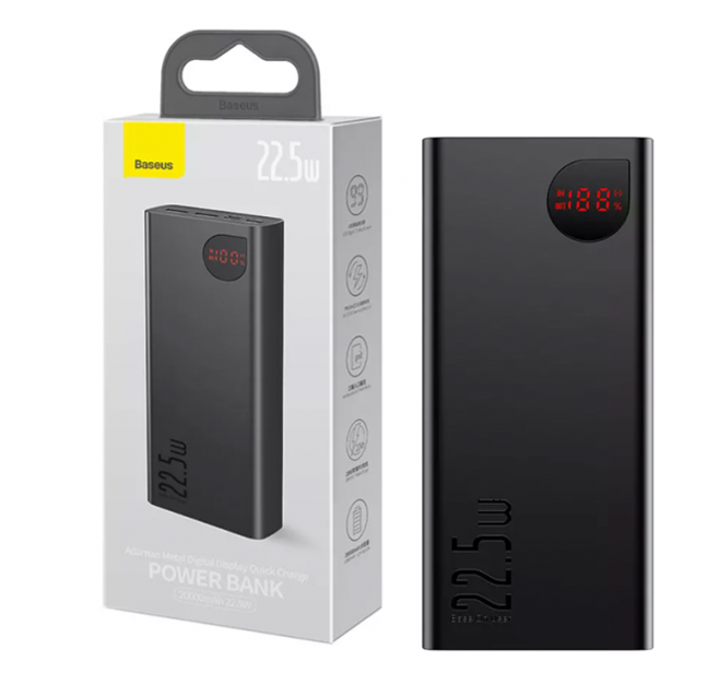 Baseus Adaman 20000 mAh 22.5W 2023 металл