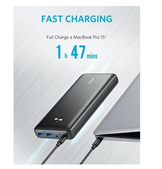 Повербанк anker PowerCore iii Elite 25600 mAh 87w (чорний