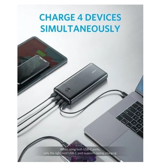 anker PowerCore iii Elite 25600 mAh 87w (чорний) (a1291h11)