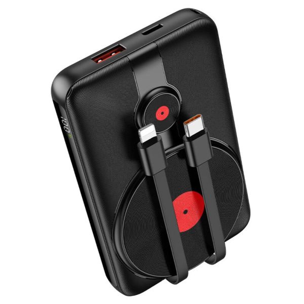 (павербанк) Power bank Hoco J92 22.5W/PD20W/QC3.0/ MagSafe Wireless Charger 10000mah чорний