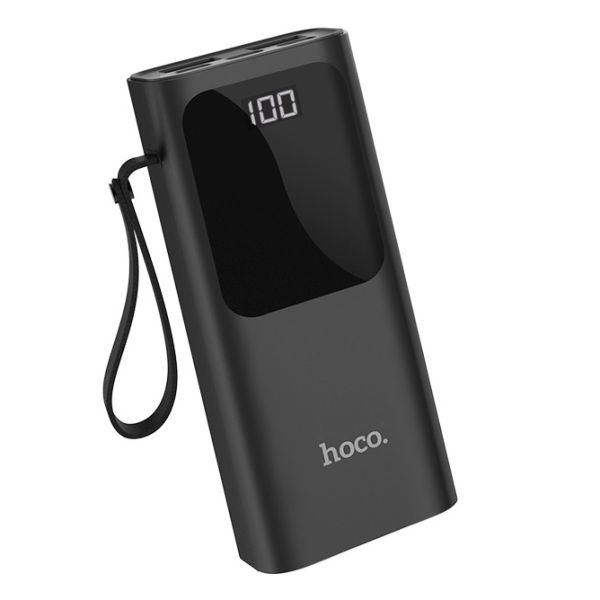 Power Bank (зовнішній акумулятор) Hoco 10000 мАг J41 Treasure Чорний (6931474708465)