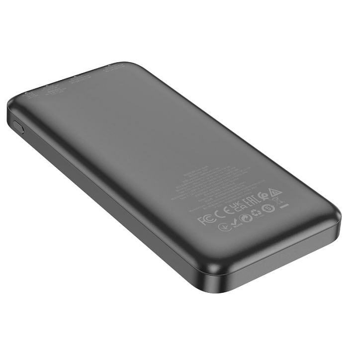 Hoco Ultra-Thin 10000 mAh J101 |2USB/Type-C, 22.5W| Black