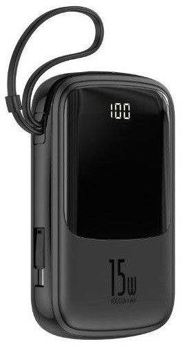Baseus Qpow 10000 mAh 15W+TypeC з підтримкою швидкої зарядки Black