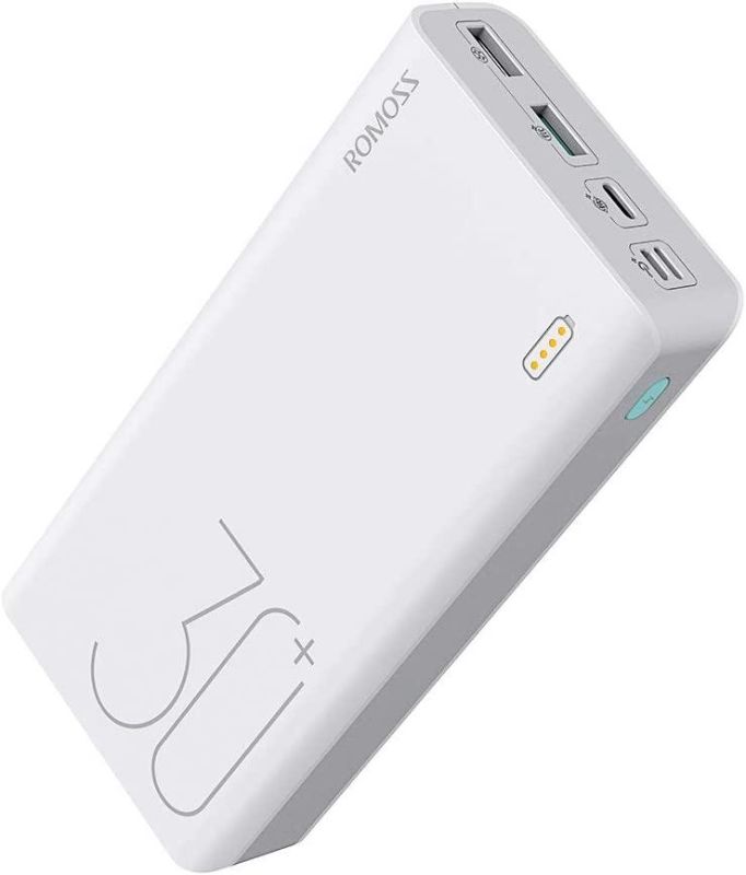 Romoss 30000 mAh Sense 8+, 15 Вт PD USB C White (PHP30)