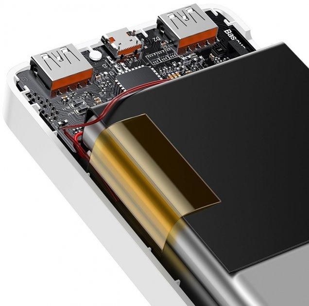 Baseus Bipow 30000 mAh 20W USB-C 2 x USB QC 3.0 White (PPDML-N02)
