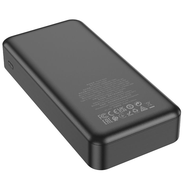 Hoco J102A Cool figure 20W 20000 mAh чорний із технологією QC3.0+PD3.0 |2USB/1Type-C, PD/QC, 20W, 3A|