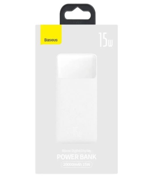Baseus Bipow Digital Display 20000 mAh 15W White