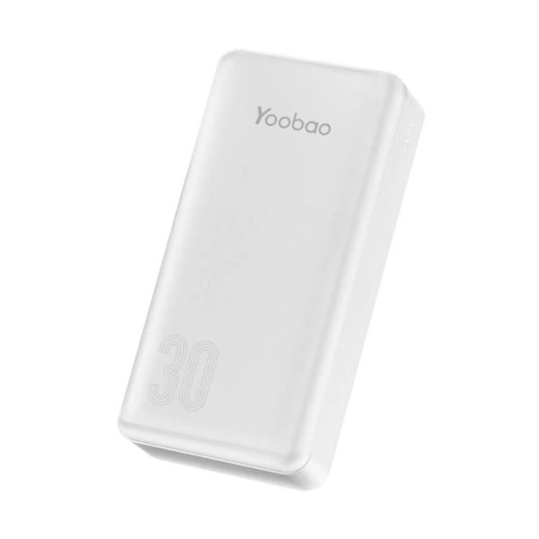Yoobao C30 (30000 mAh, 2USB/1Type-C, PD 10W) - Білий