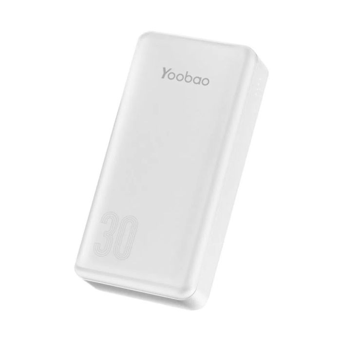 Yoobao C30 (30000 mAh, 2USB/1Type-C, PD 10W) - Білий