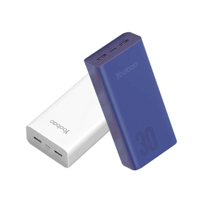 Yoobao C30 (30000 mAh, 2USB/1Type-C, PD 10W) - Білий