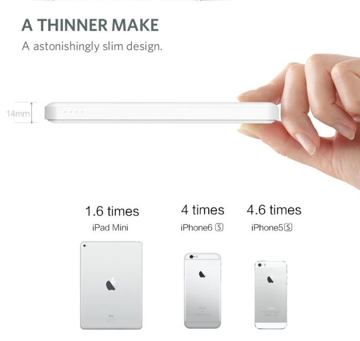 Yoobao KJ03 (10000 mAh, 2USB/1Type-C, з роз'ємом lightning, microUSB, 2.1А) - Рожевий