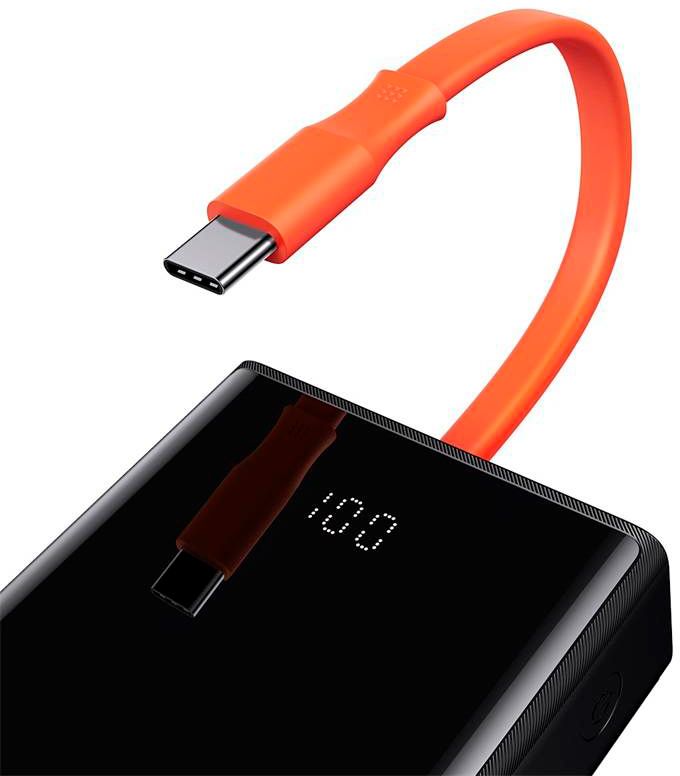 Baseus 20000 mAh PD 65W USB-C 2xUSB QC 3.0 Black (PPJL000001)