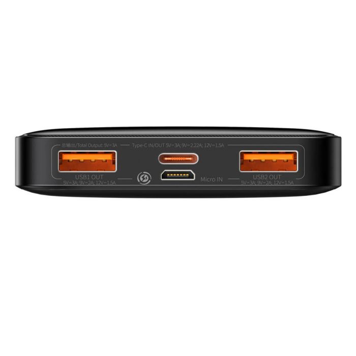 Baseus Bipow Digital Display Fast Charge 10000 mAh 20W Black