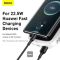 Baseus Qpow Pro + кабель USB to Type-C, 0.3 метра (3A, 20000 mAh, 22.5Вт, Type-C/USB-A/Lightning, QC 3.0) - Білий