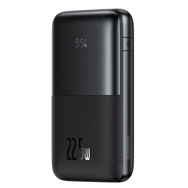 Baseus Bipow Pro + кабель USB to Type-C, 0.3 метра (3A, 20000 mAh, 22.5Вт, Type-C x 2 USB-A, QC 3.0) - Чорний
