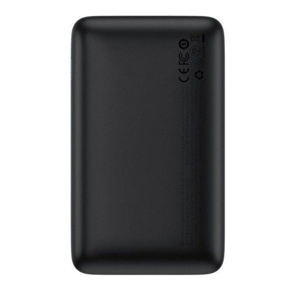 Baseus Bipow Pro + кабель USB to Type-C, 0.3 метра (3A, 20000 mAh, 22.5Вт, Type-C x 2 USB-A, QC 3.0) - Чорний