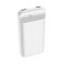 Hoco з LED індикатором 20000 mAh New Joy J52A Білий 2 USB 1 MicroUSB 1 Type-C