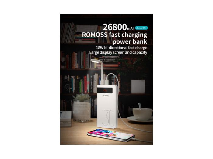 Romoss 30000 mAh Sense8P+ (PHP30-515-1134) білий
