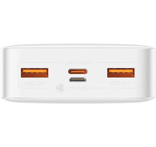 Додаткова батарея Power Bank Baseus Bipow Digital Display 20W 20000mAh White (PPDML-M02)