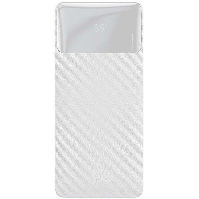 Baseus Bipow 20000 mAh, PD/15W, USB-C/3A, 2*USB-A/3A(max.), біла (PPDML-J02)