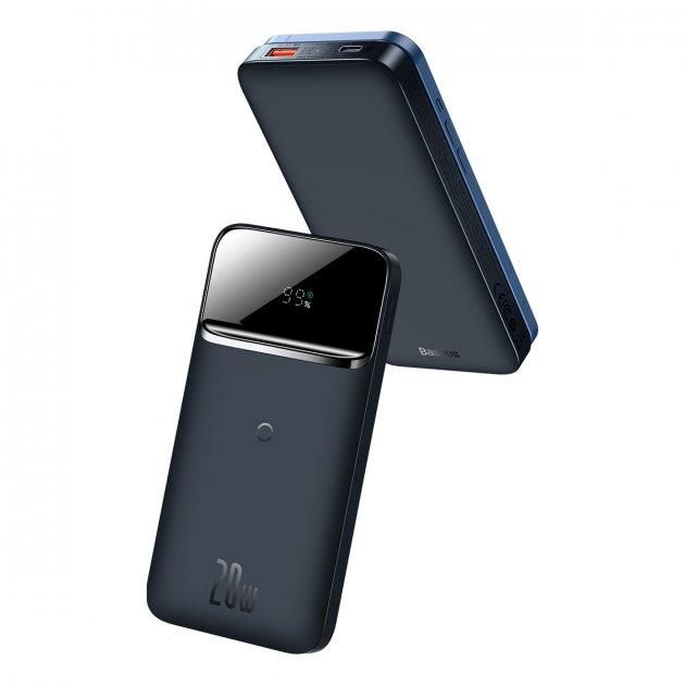 Baseus Magnetic Wireless 10000 mAh 20W USB / USB Type C, Black (PPCX010103)