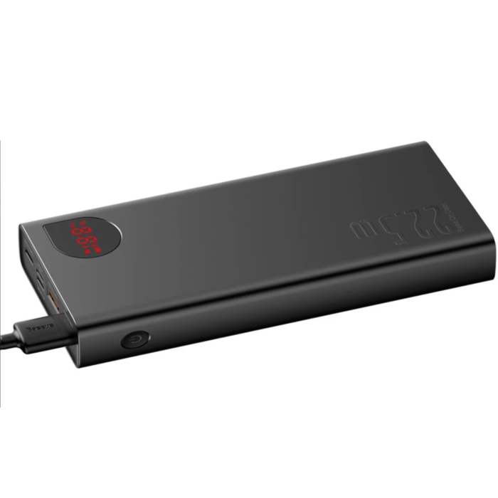 Baseus Adaman Metal Digital Display 22.5W (QC3.0 PD3.0) 20000 mAh, Black