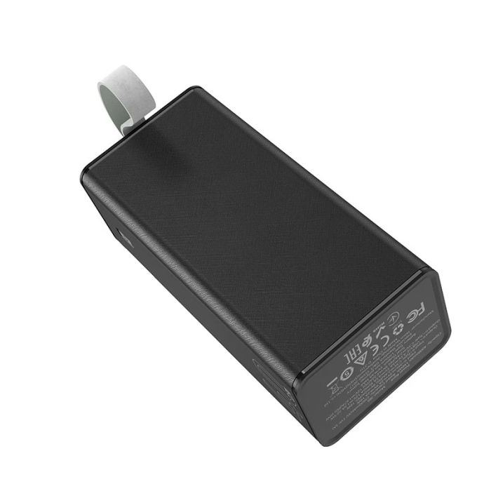 Hoco 40000 mAh-86J/2USB/1Type-C, micro USB зі швидкою зарядкою та ліхтарем Black