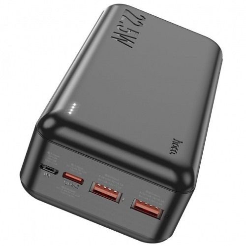 Hoco J101B-30000 mAh 22.5W fully compatible Micro-USB/Type-C, USB, LED індикатор Чорний