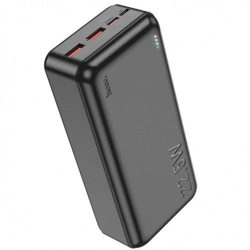 Hoco J101B-30000 mAh 22.5W fully compatible Micro-USB/Type-C, USB, LED індикатор Чорний