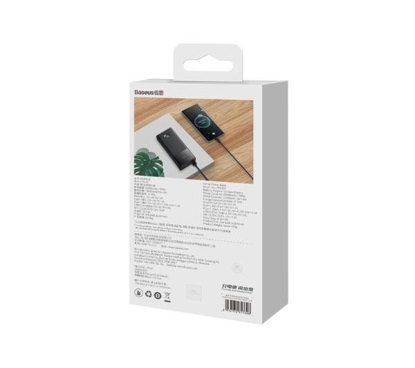 Baseus  Star-Lord 20000 mAh, 2xUSB, USB TYPE-C, 22.5W PPXJ060001 Black